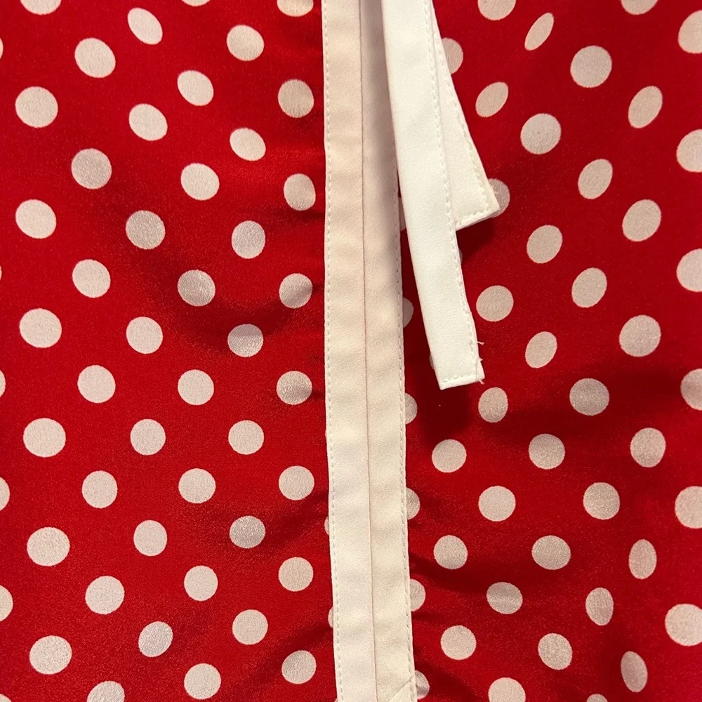 C Red and White Polka Dot Top - Picture 7 of 9